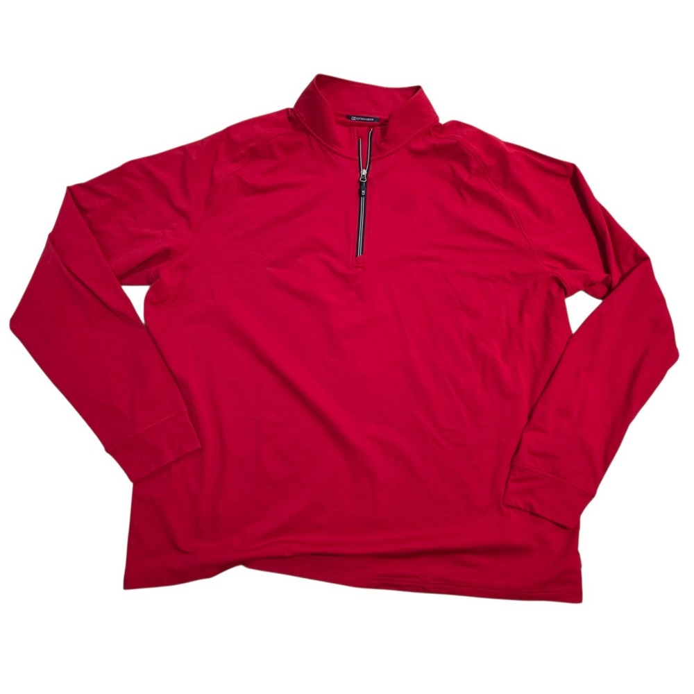 Cutter & Buck Mens Adapt Eco Knit Stretch 4XT quarter Zip